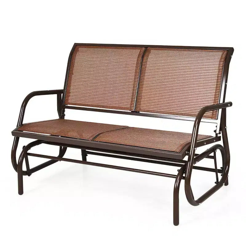 Balançoire de patio Costway, banc planeur, causeuse, chaise à bascule pour jardin et piscine.