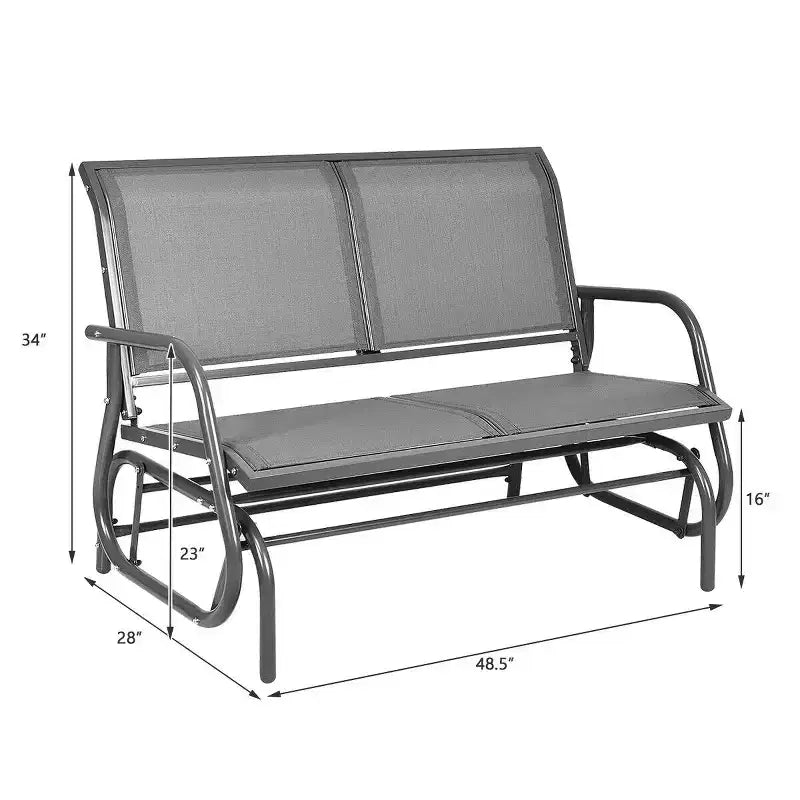 Balançoire de patio Costway, banc planeur, causeuse, chaise à bascule pour jardin et piscine.