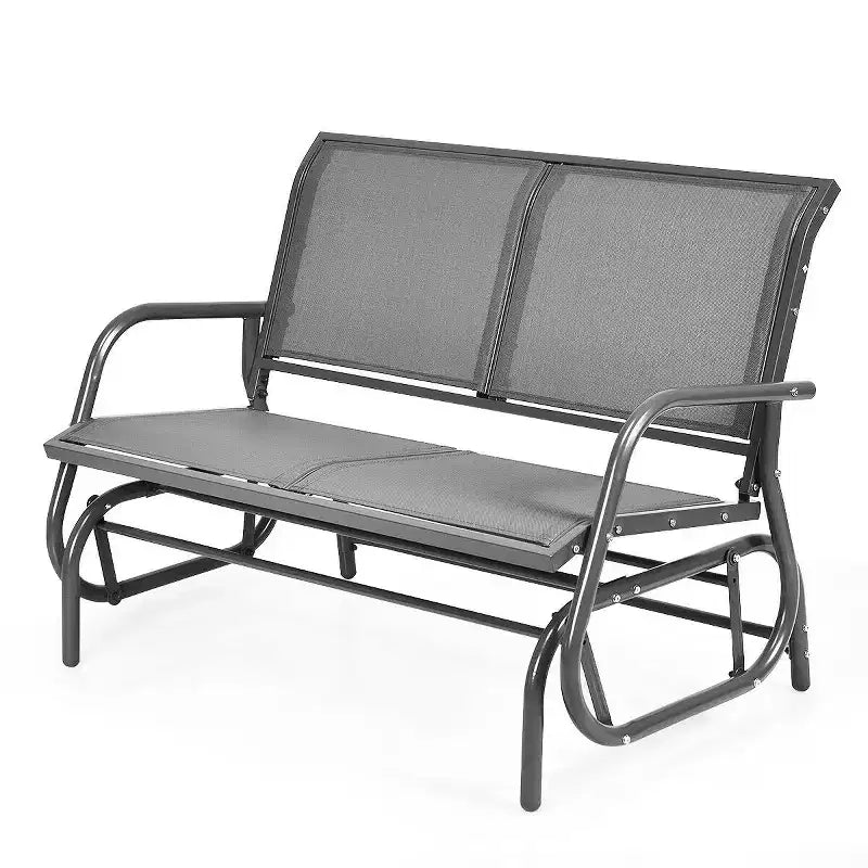 Balançoire de patio Costway, banc planeur, causeuse, chaise à bascule pour jardin et piscine.