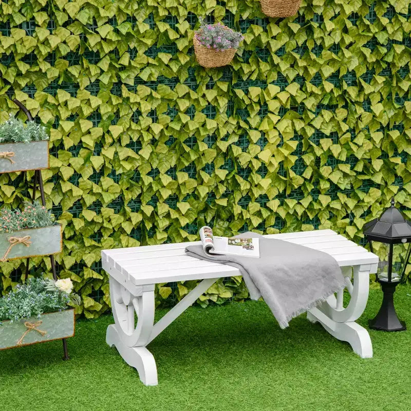 Banc de jardin Outsunny 2 places, banc de porche extérieur avec roues de chariot, pour cour arrière, patio, jardin