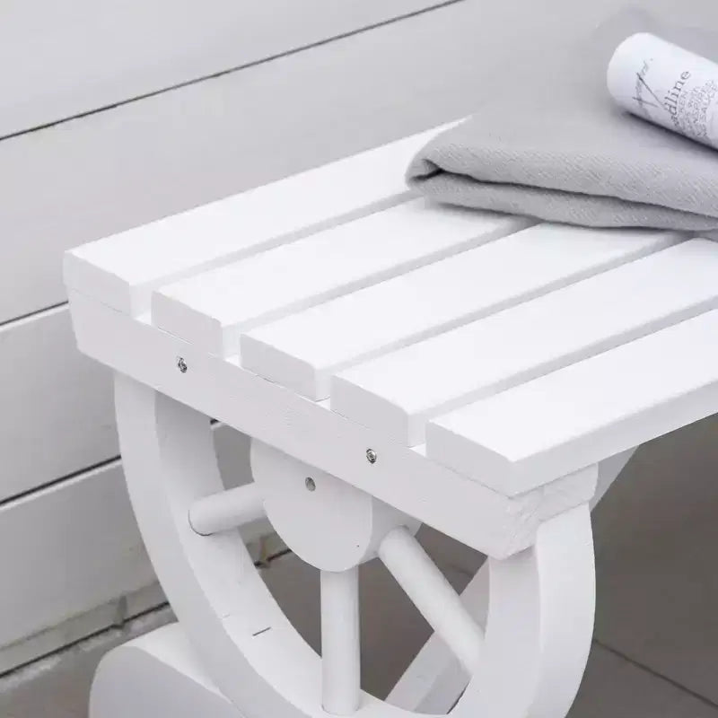 Banc de jardin Outsunny 2 places, banc de porche extérieur avec roues de chariot, pour cour arrière, patio, jardin
