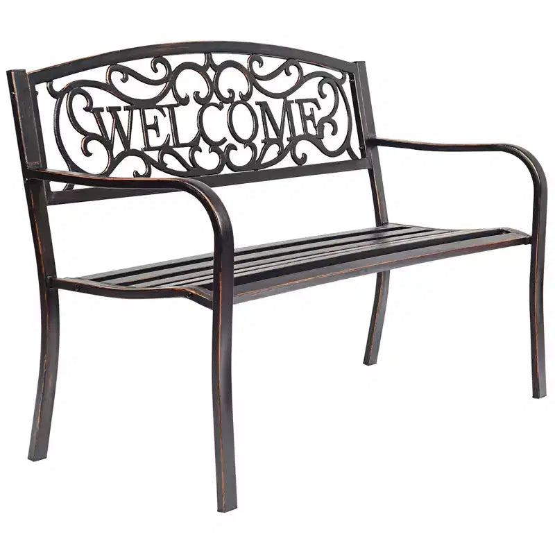Banc de jardin Costway Mobilier d'extérieur Chemin de porche Causeuse