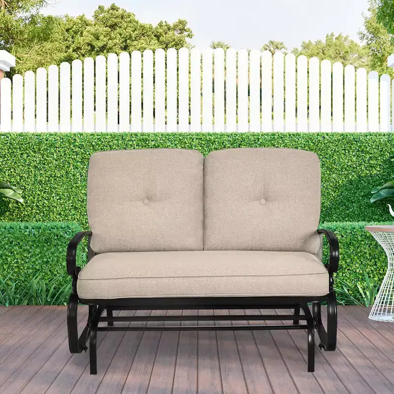 Balançoire de jardin 2 places Costway avec coussins