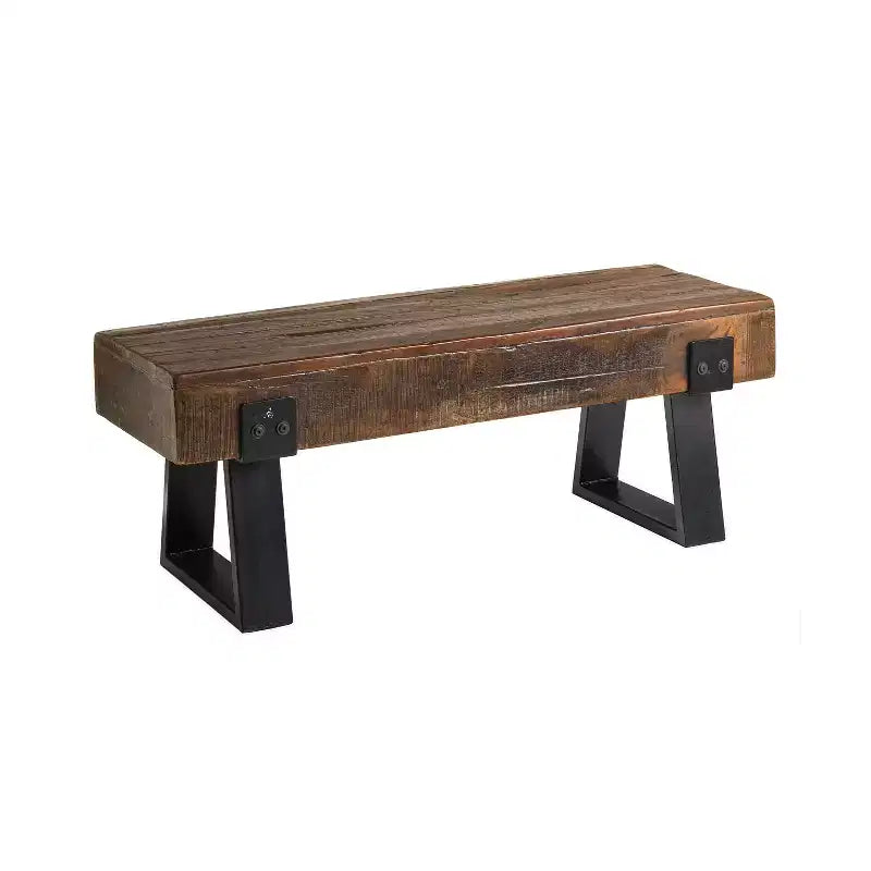 Banc d'intérieur/extérieur en bois recyclé Richland Evergreen