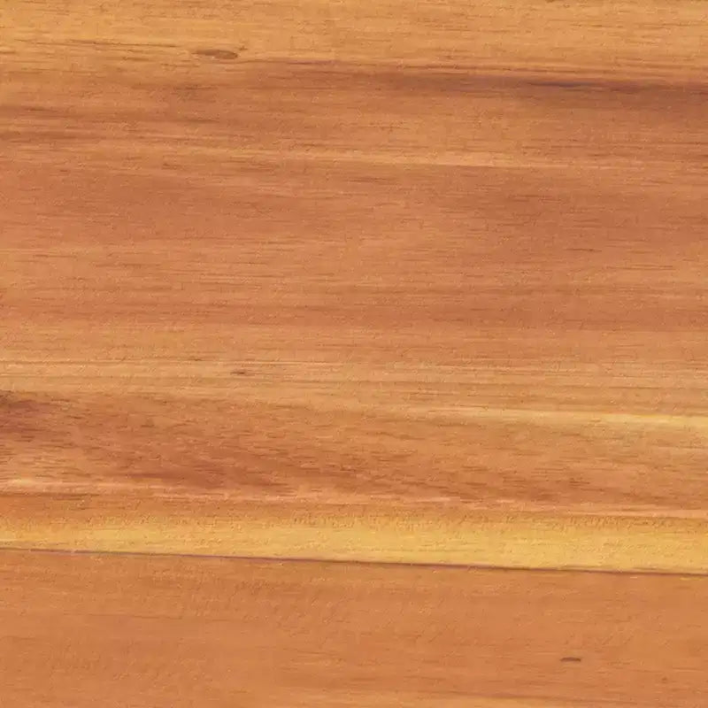 Banc rustique en bois d'acacia Emma and Oliver avec deux places assises, pieds en bois évasés et surface à lattes pour usage intérieur et extérieur