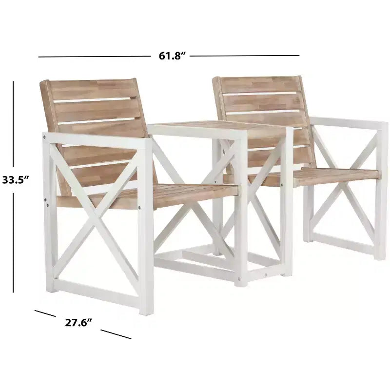 Banc 2 places Jouana - Extérieur - FOX6707 - Safavieh Couture