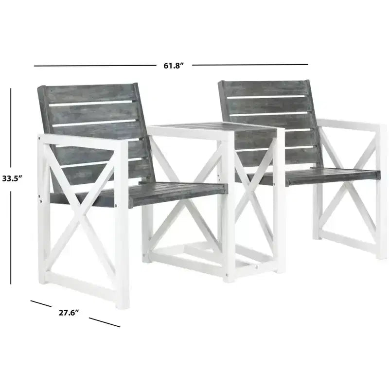 Banc 2 places Jouana - Extérieur - FOX6707 - Safavieh Couture