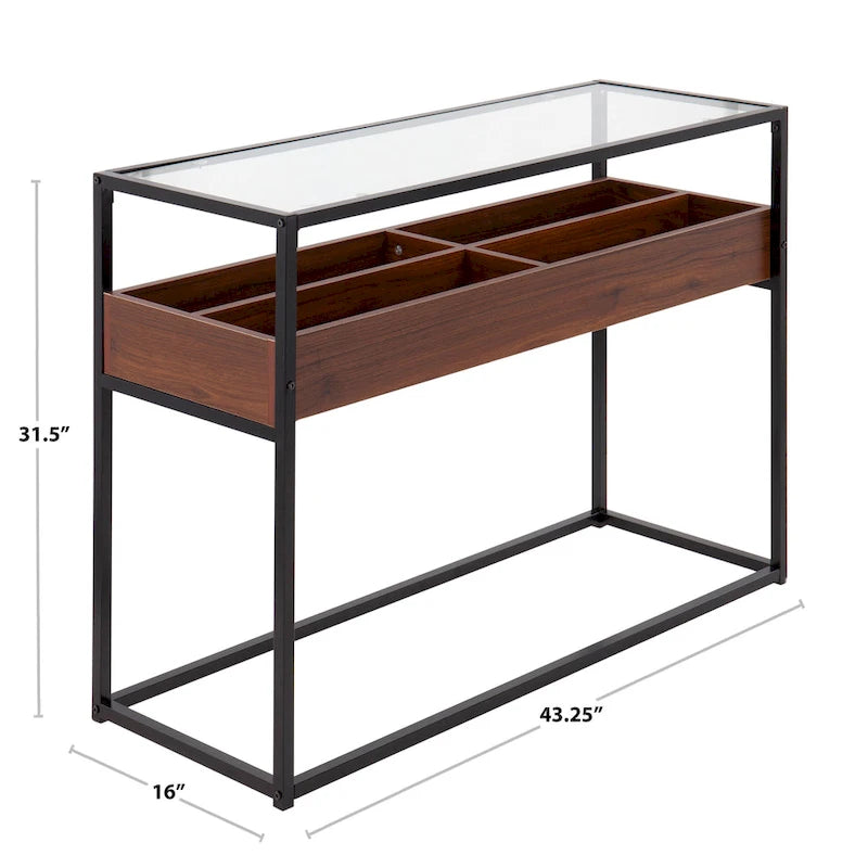 Table console avec rangement