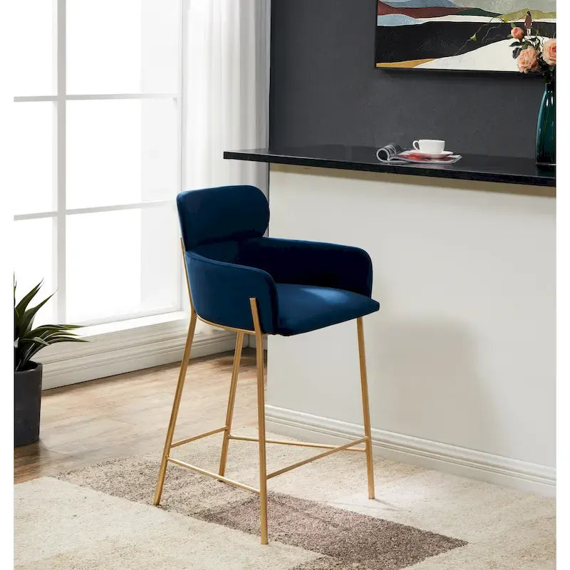 Tabouret de comptoir SAFAVIEH Couture Sejada de 66 cm – 58 cm L x 53 cm P x 96 cm H – 58L x 53P x 96H