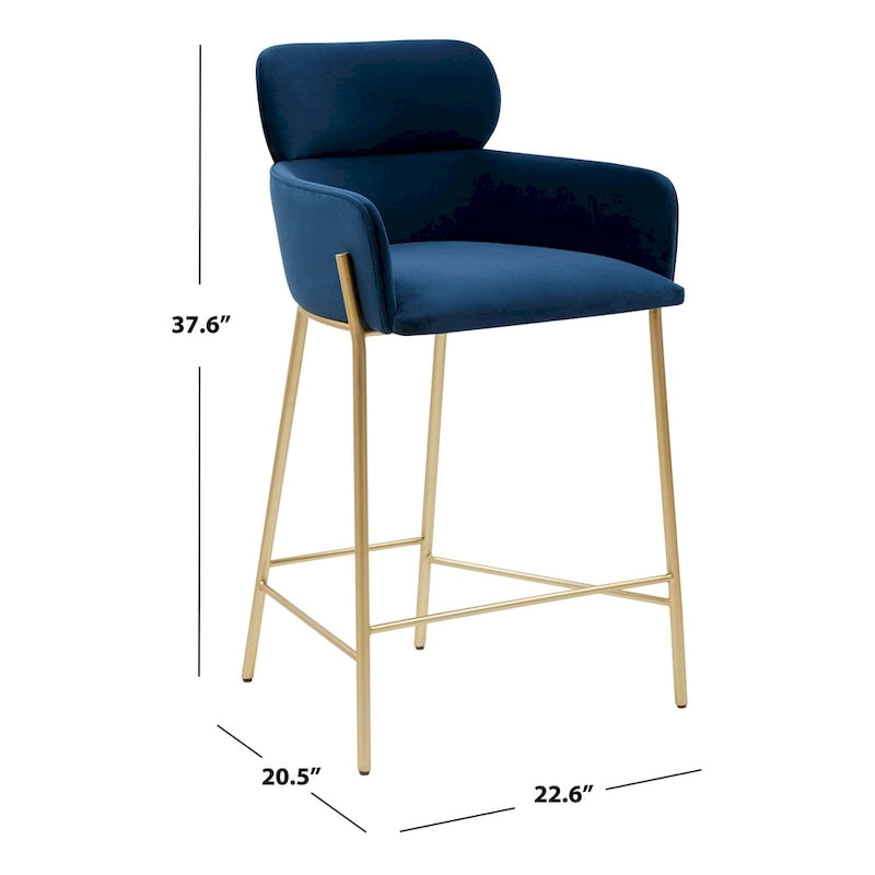 Tabouret de comptoir SAFAVIEH Couture Sejada de 66 cm – 58 cm L x 53 cm P x 96 cm H – 58L x 53P x 96H