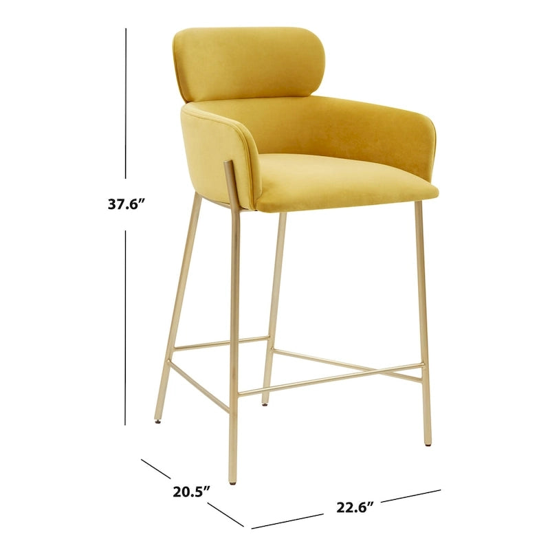 Tabouret de comptoir SAFAVIEH Couture Sejada de 66 cm – 58 cm L x 53 cm P x 96 cm H – 58L x 53P x 96H