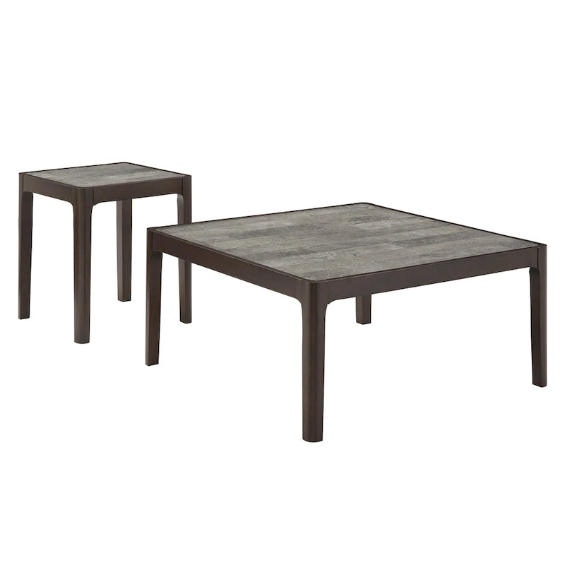 Table à plateau imitation marbre Ludvika par iNSPIRE Q Modern