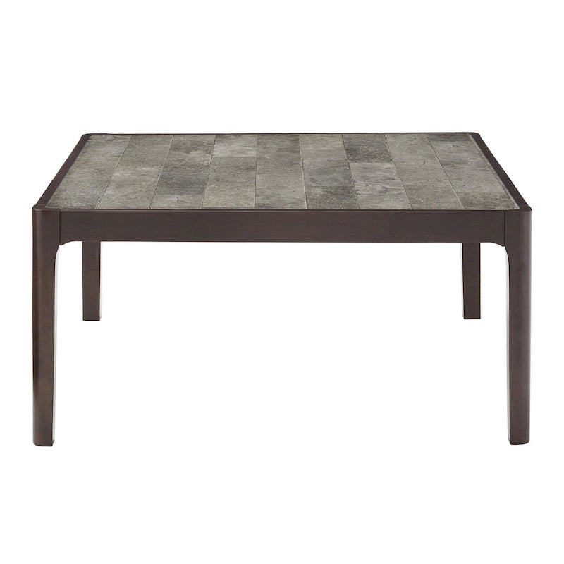 Table à plateau imitation marbre Ludvika par iNSPIRE Q Modern