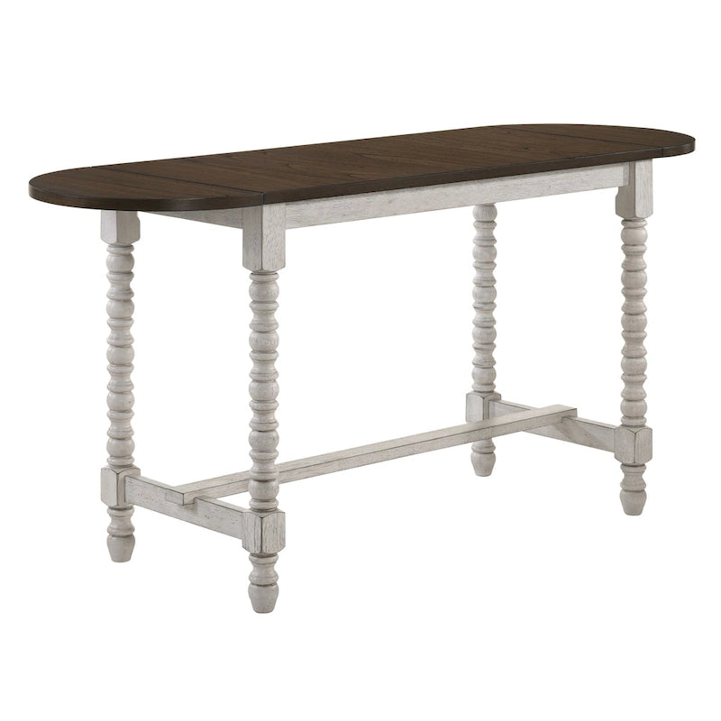 Table hauteur comptoir de 71 po avec rallonge Vexl Walnut de Furniture of America