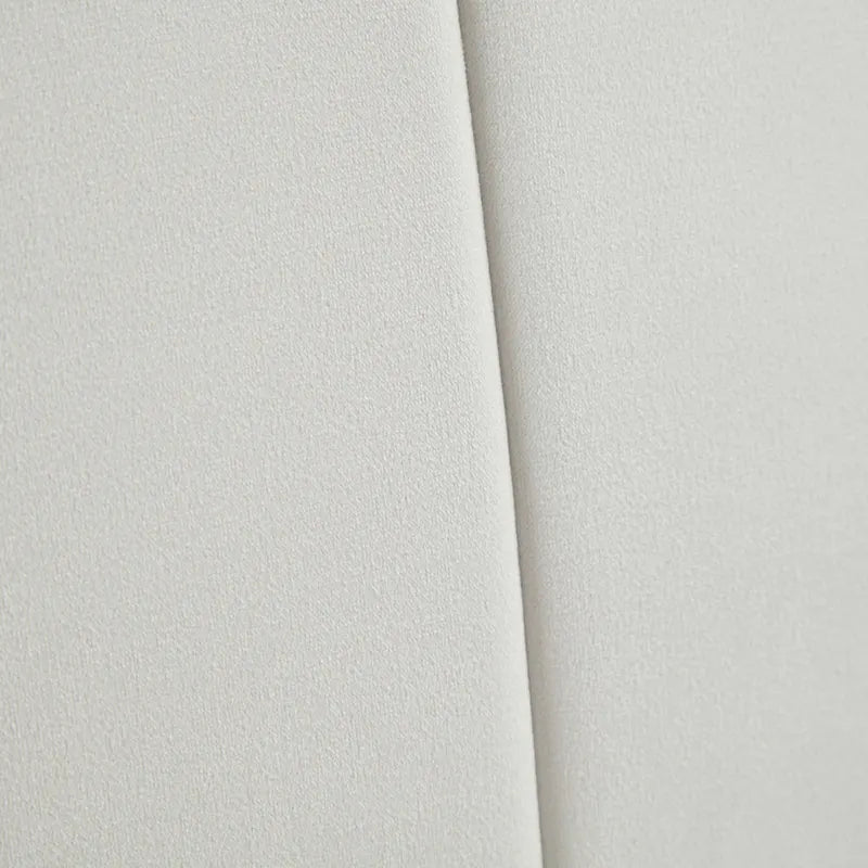 Madison Park Abel Chaise de salle à manger capitonnée en velours crème (lot de 2)