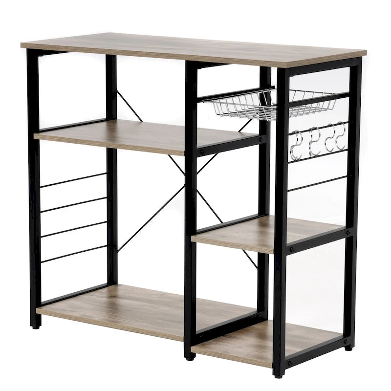 Îlot de cuisine modèle OS Home and Office Furniture avec panier à légumes coulissant