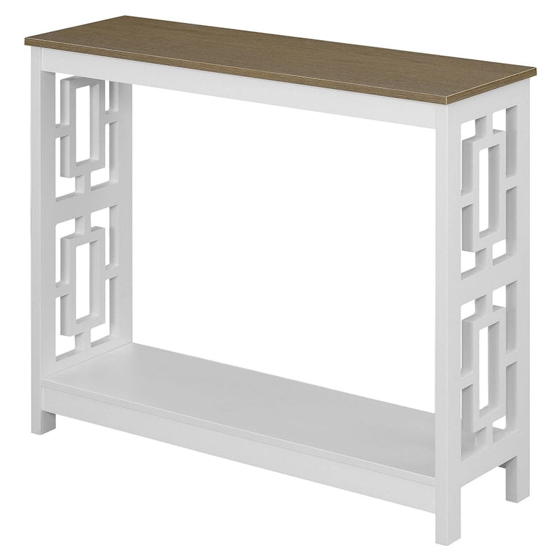 Console de salon Town Square de Convenience Concepts avec étagère