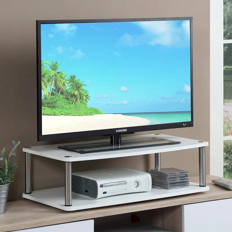 Meuble TV pivotant à double niveau XL Designs2Go de Convenience Concepts pour téléviseurs jusqu'à 37 pouces