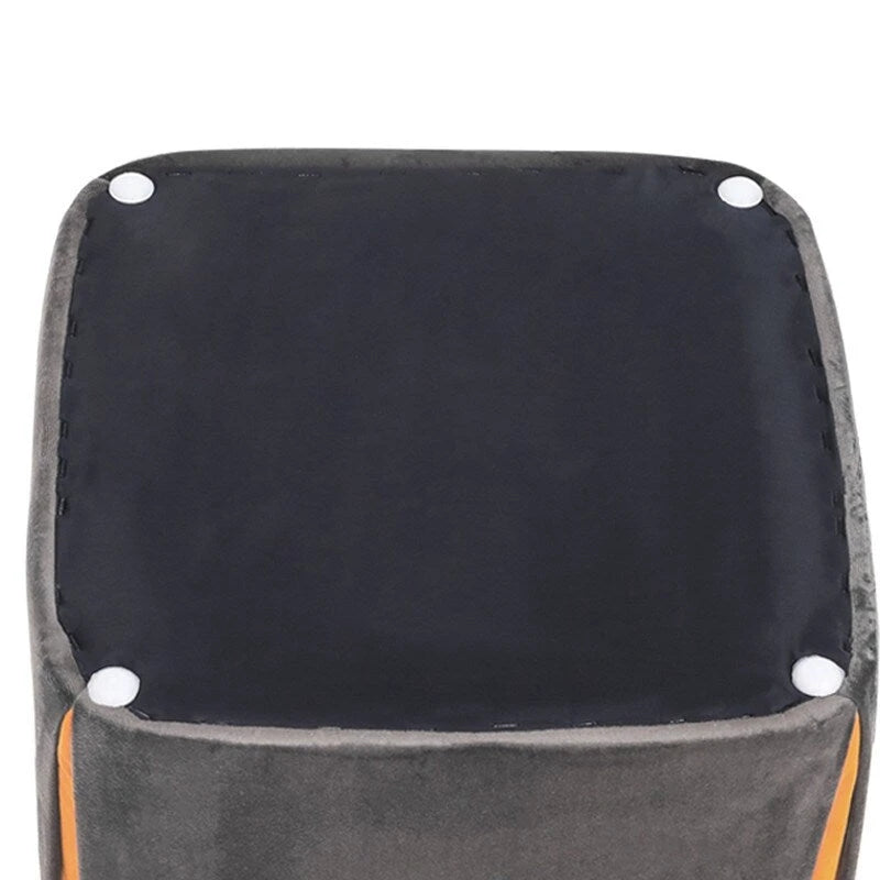 Adeco 14 Petit Repose-Pieds Tabouret Ottoman – Pouf de Siège en Velours