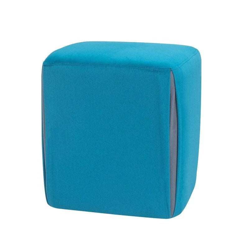 Adeco 14 Petit Repose-Pieds Tabouret Ottoman – Pouf de Siège en Velours