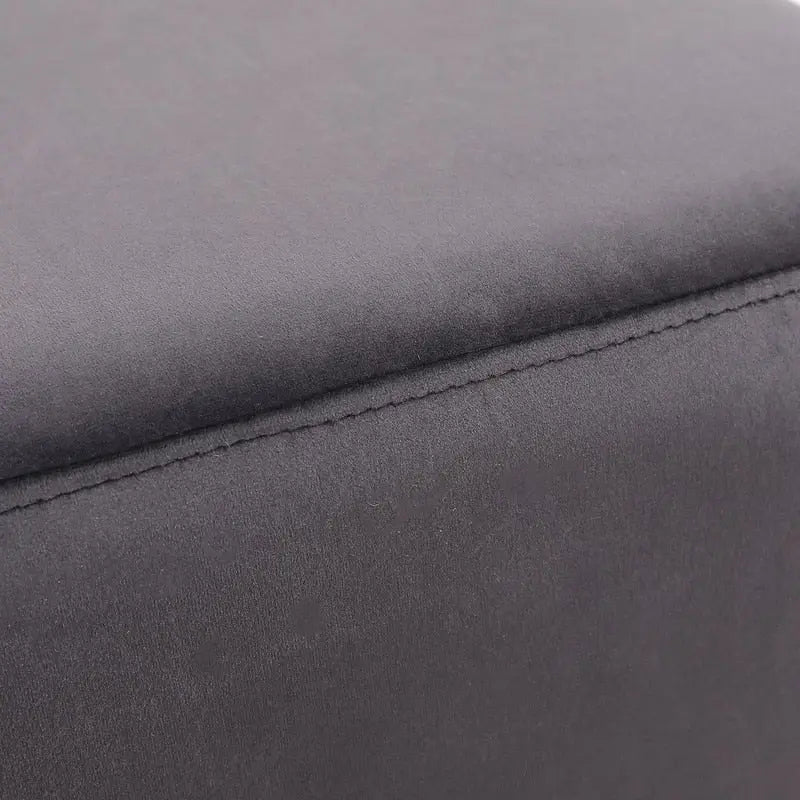 Adeco 14 Petit Repose-Pieds Tabouret Ottoman – Pouf de Siège en Velours