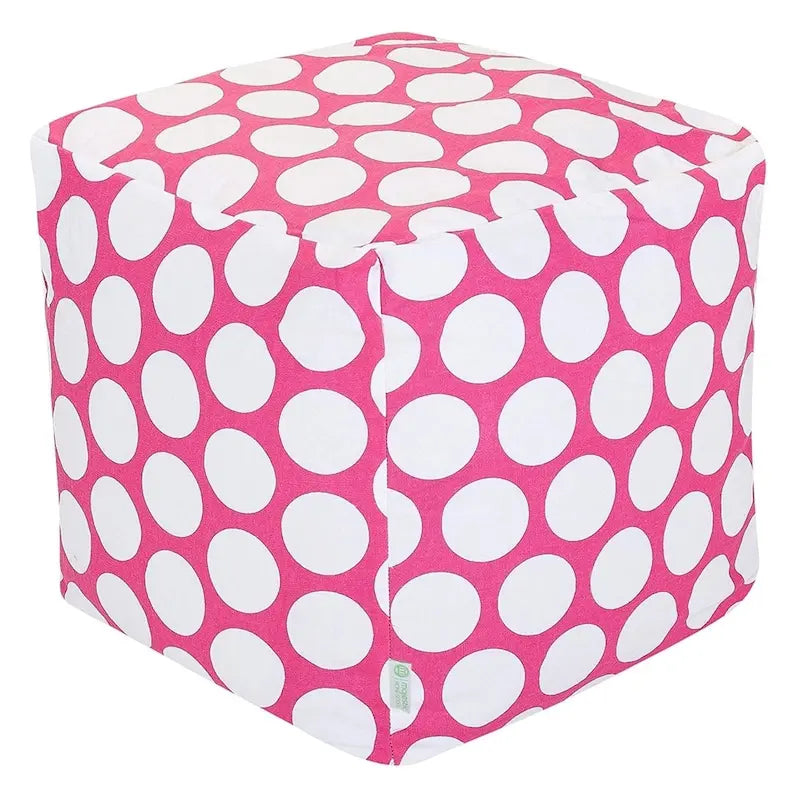 Grand pouf de rangement d'intérieur Majestic Home Goods à pois – Petit