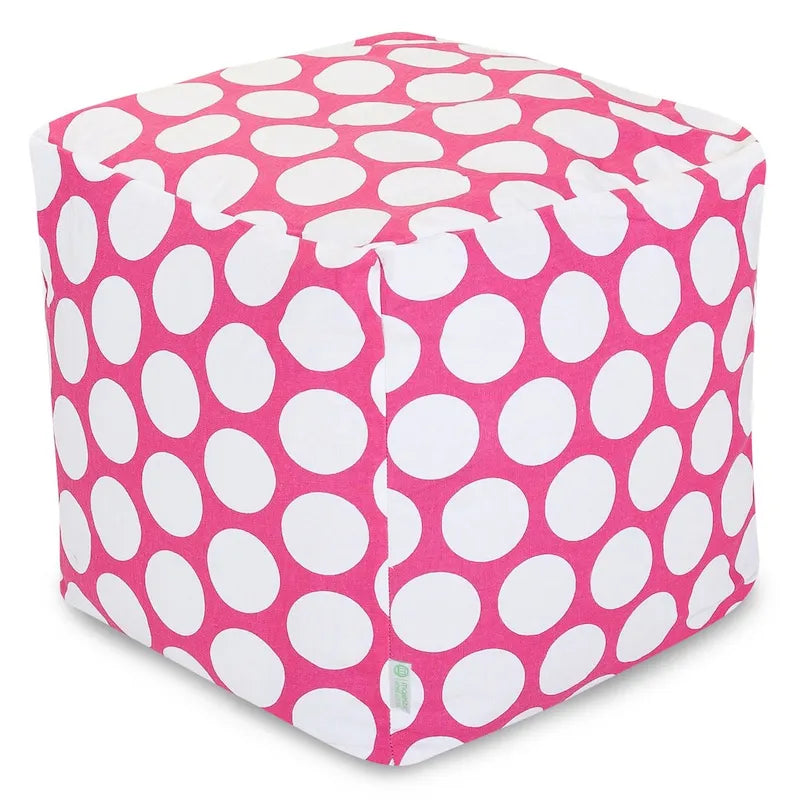Grand pouf de rangement d'intérieur Majestic Home Goods à pois – Petit