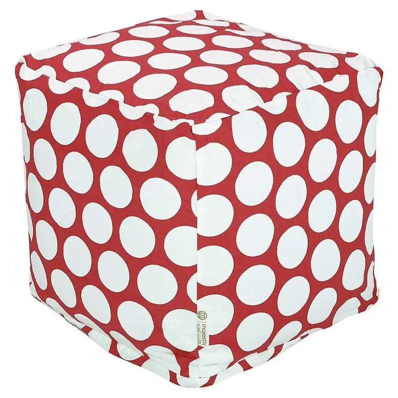 Grand pouf de rangement d'intérieur Majestic Home Goods à pois – Petit