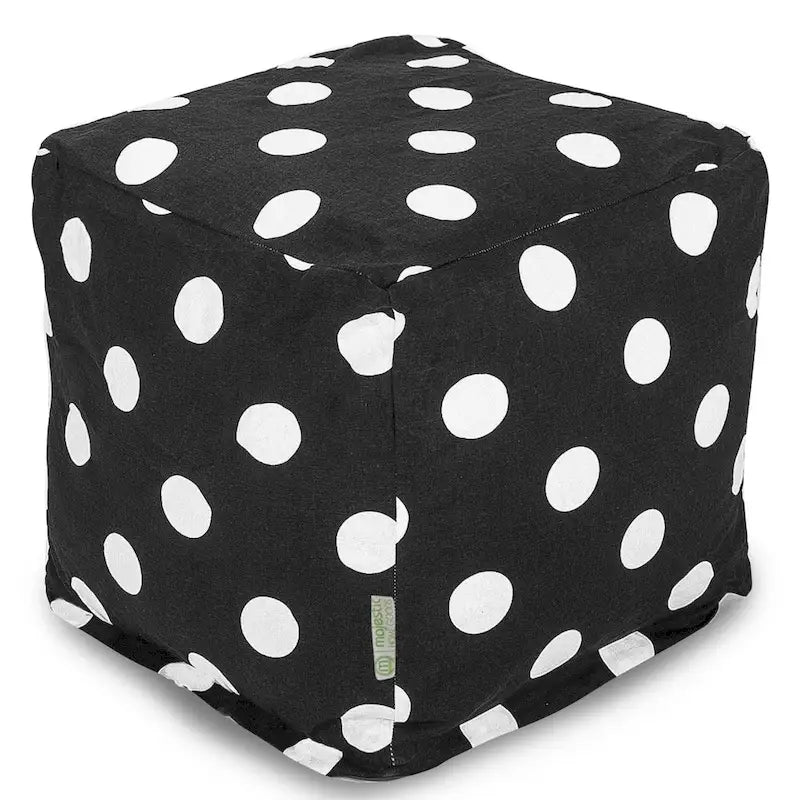Grand pouf de rangement d'intérieur Majestic Home Goods à pois – Petit