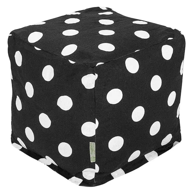 Grand pouf de rangement d'intérieur Majestic Home Goods à pois – Petit