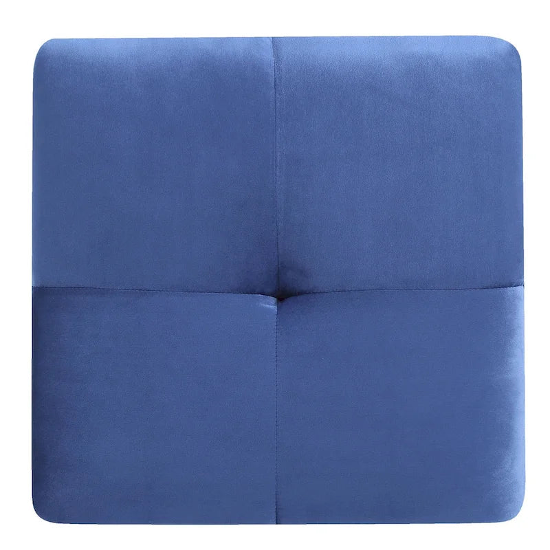 Poufs en velours touffeté Copper Grove Meharrize