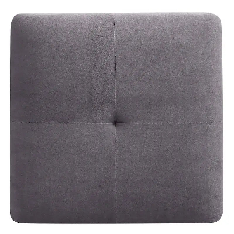 Poufs en velours touffeté Copper Grove Meharrize