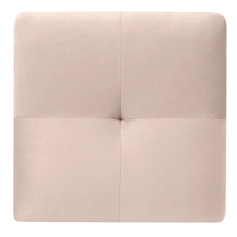 Poufs en velours touffeté Copper Grove Meharrize