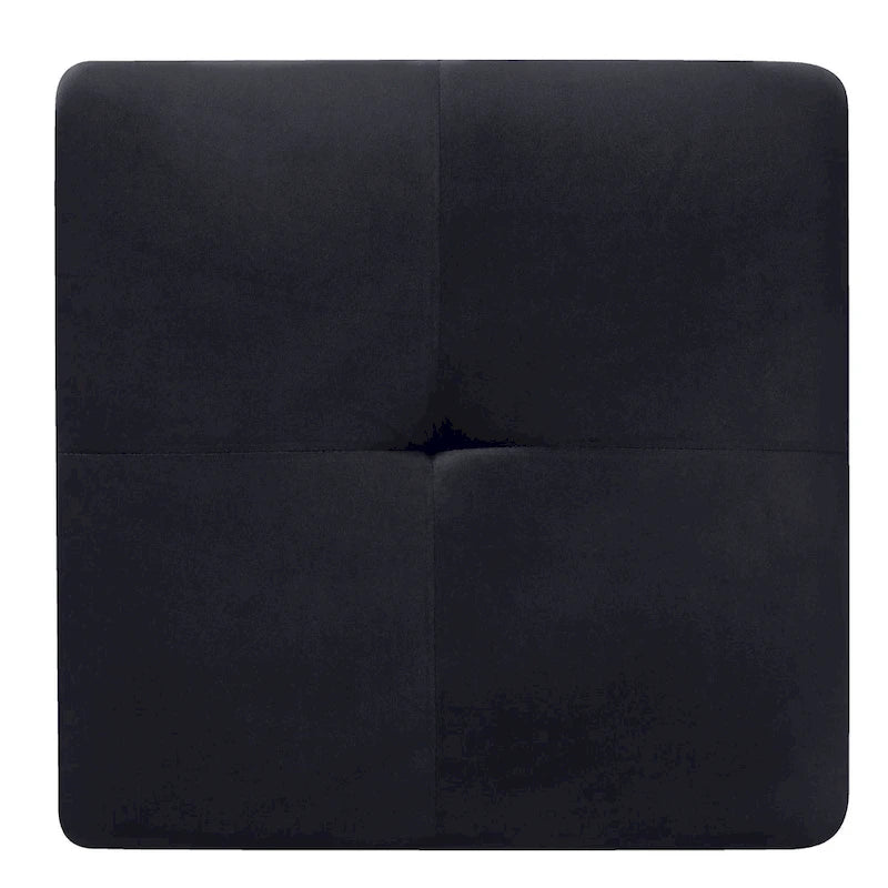 Poufs en velours touffeté Copper Grove Meharrize