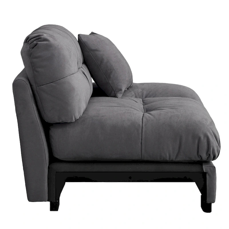 89 Canapé d'angle moderne avec accoudoirs en velours pour salon