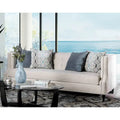 Canapé Nall en tissu rembourré avec dossier capitonné et accoudoirs Tuxedo par Furniture of America