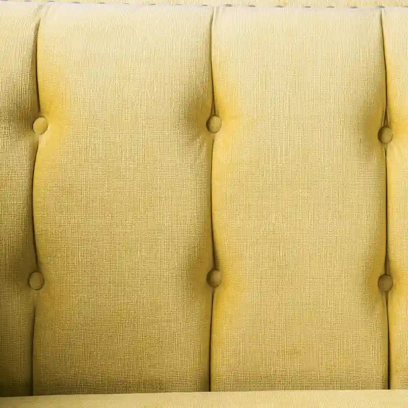 Canapé Nall en tissu rembourré avec dossier capitonné et accoudoirs Tuxedo par Furniture of America