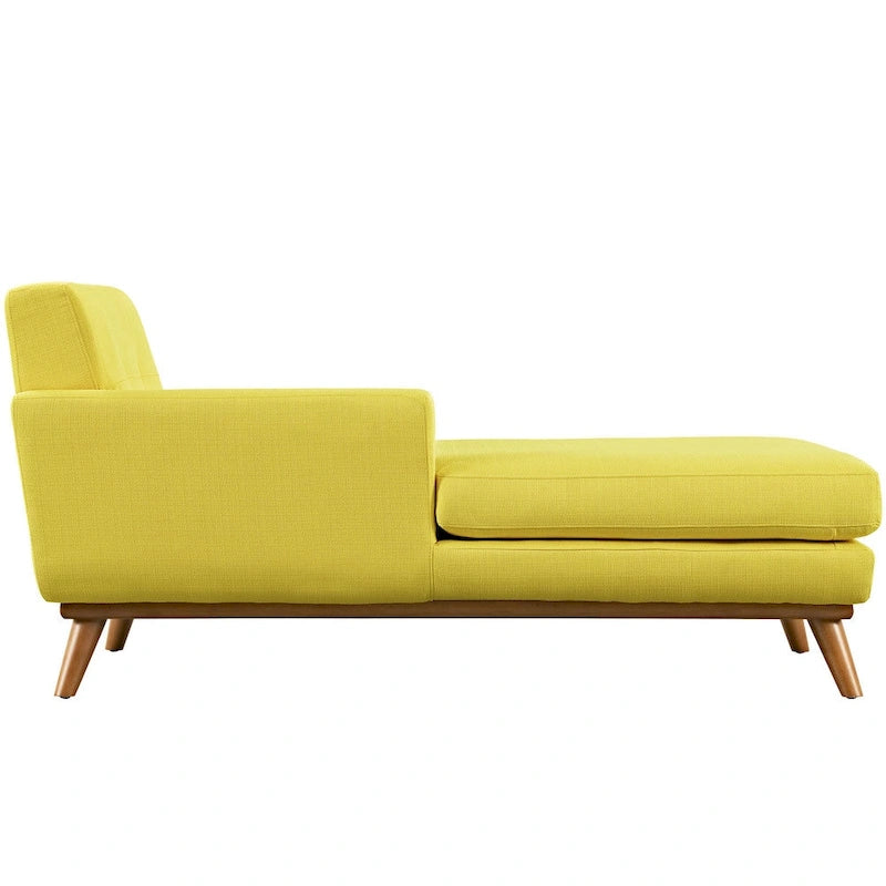 Chaise longue mi-siècle, accoudoir gauche