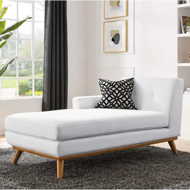 Chaise longue mi-siècle, accoudoir gauche