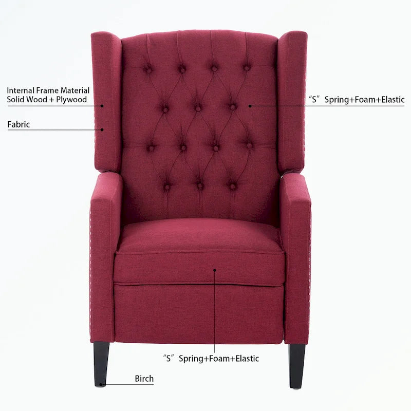 Fauteuil inclinable manuel à oreilles