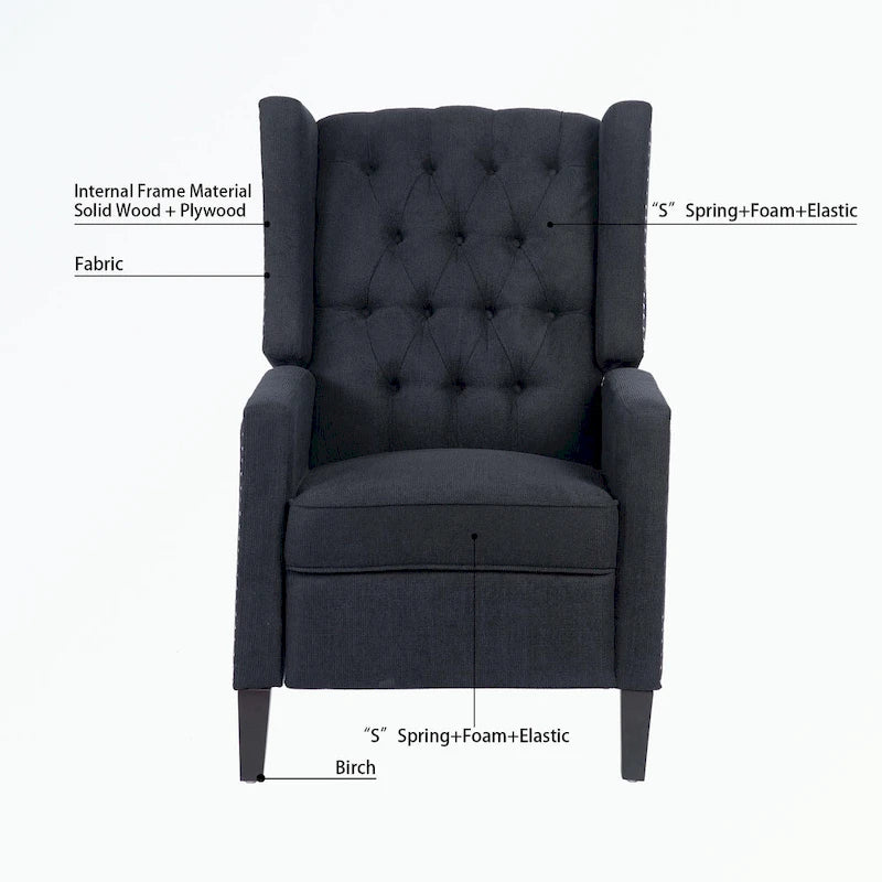 Fauteuil inclinable manuel à oreilles