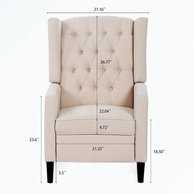 Fauteuil inclinable manuel à oreilles