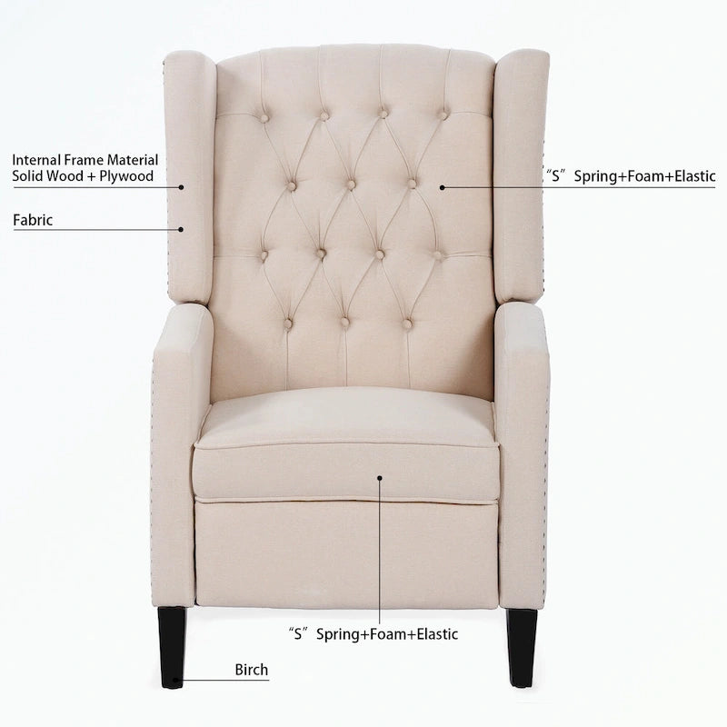 Fauteuil inclinable manuel à oreilles