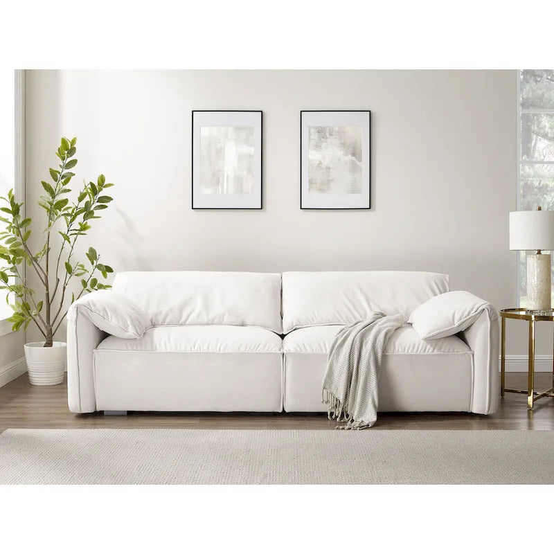 Canapé moderne VANOMi 225 cm, Canapé de loisirs pour salle de jeux et salon - 75' x 24'
