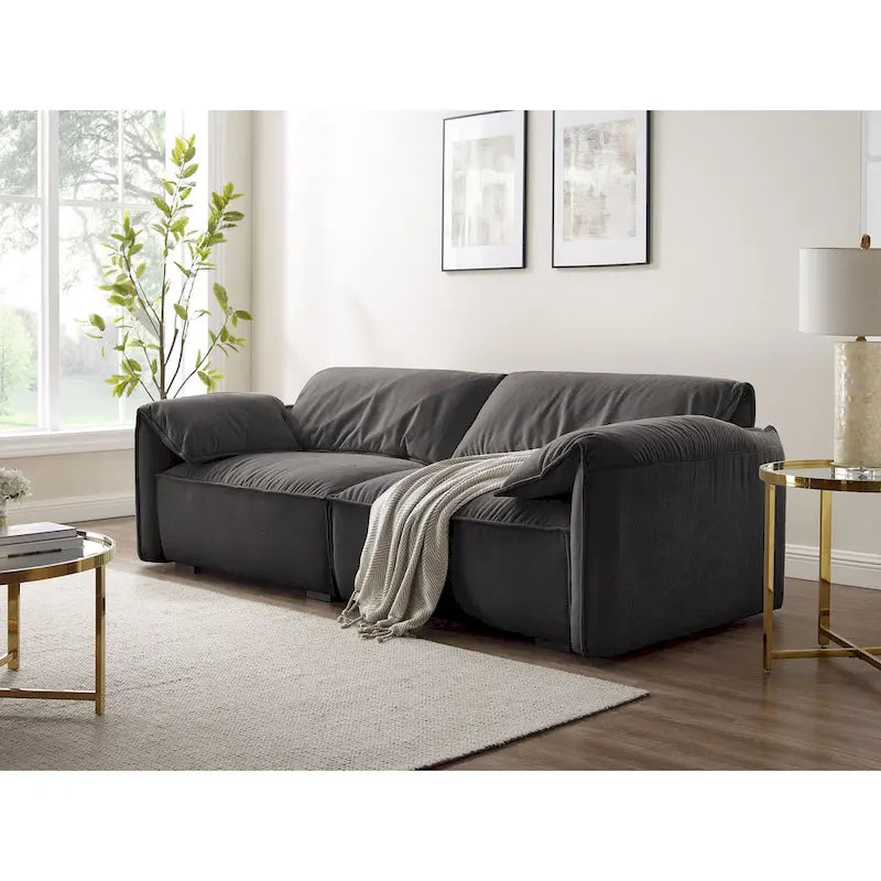 Canapé moderne VANOMi 225 cm, Canapé de loisirs pour salle de jeux et salon - 75' x 24'