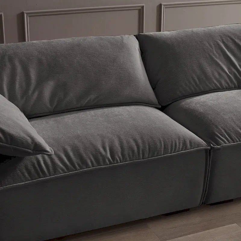 Canapé moderne VANOMi 225 cm, Canapé de loisirs pour salle de jeux et salon - 75' x 24'
