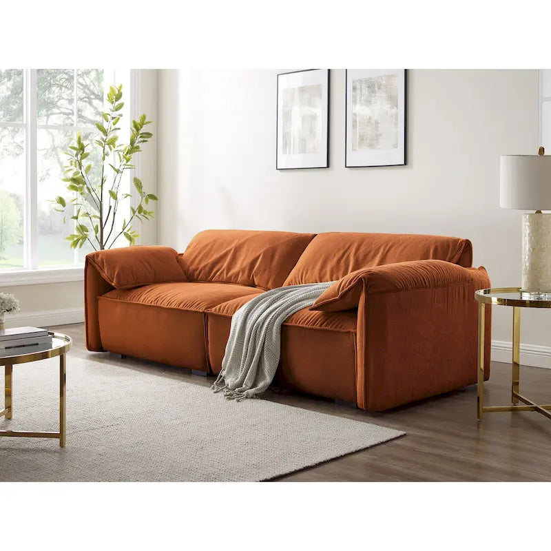 Canapé moderne VANOMi 225 cm, Canapé de loisirs pour salle de jeux et salon - 75' x 24'