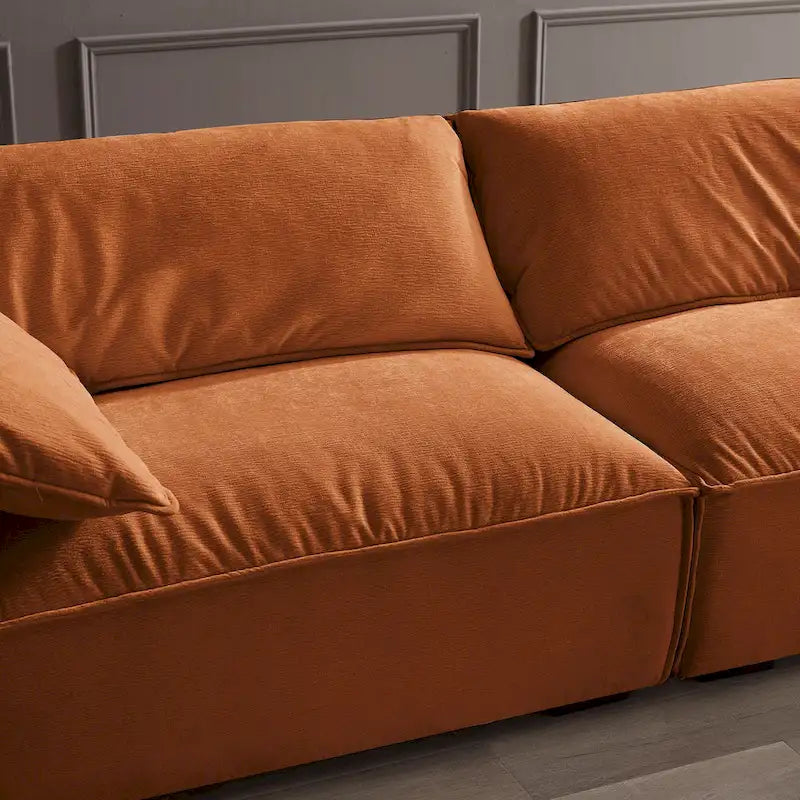 Canapé moderne VANOMi 225 cm, Canapé de loisirs pour salle de jeux et salon - 75' x 24'