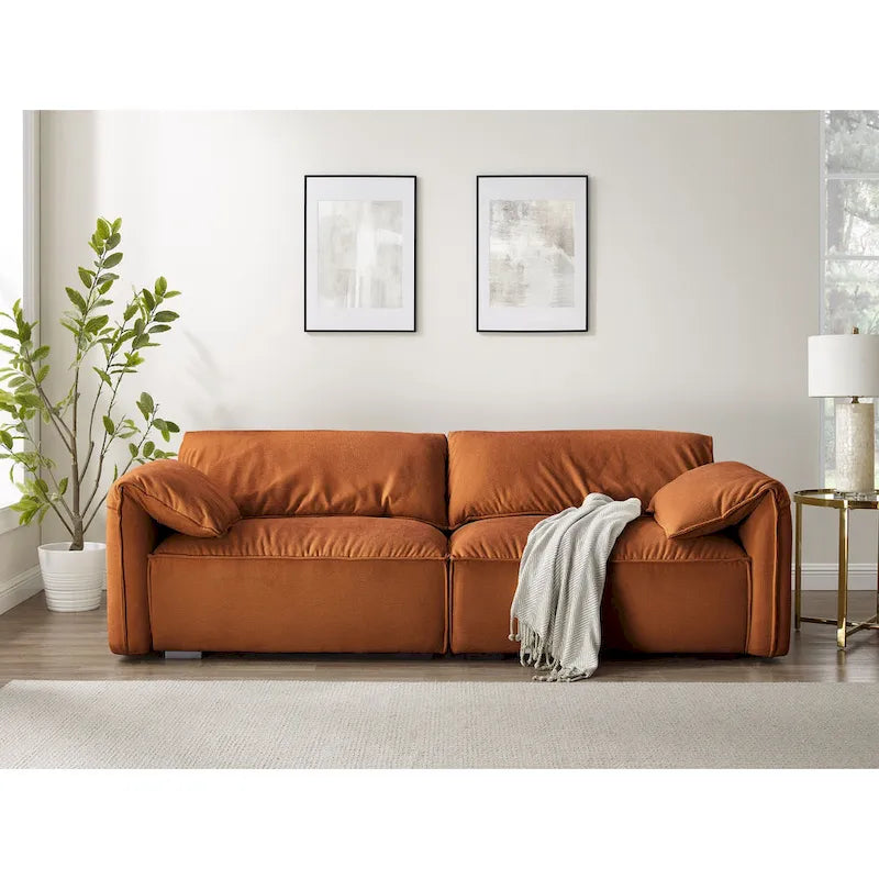 Canapé moderne VANOMi 225 cm, Canapé de loisirs pour salle de jeux et salon - 75' x 24'