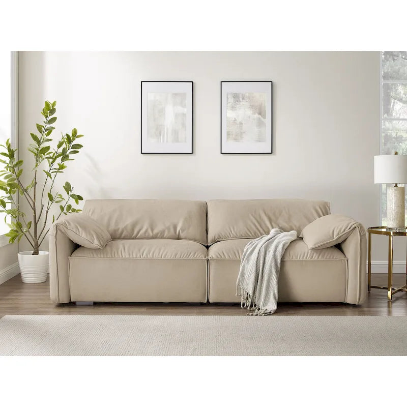 Canapé moderne VANOMi 225 cm, Canapé de loisirs pour salle de jeux et salon - 75' x 24'